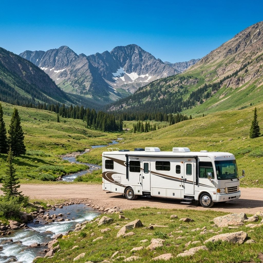 Luxury RV detailing service in Loveland, Colorado - professional motorhome cleaning in the Rocky Mountains